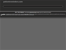 Tablet Screenshot of patientreminders.com